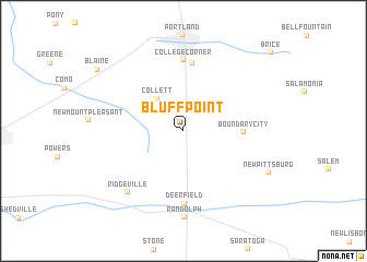 map of Bluff Point