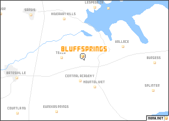 map of Bluff Springs