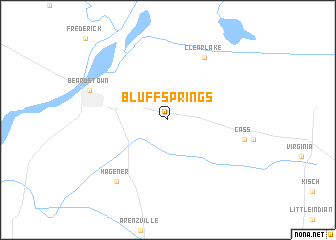 map of Bluff Springs