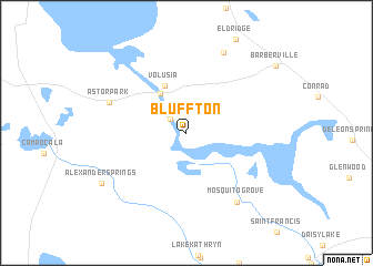 map of Bluffton