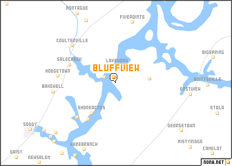 map of Bluff View