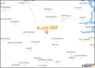 map of Bluhmtown