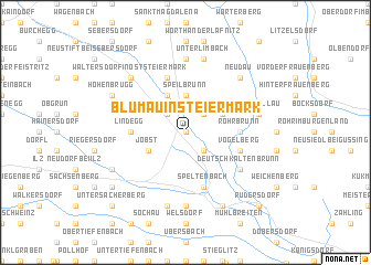 map of Blumau in Steiermark