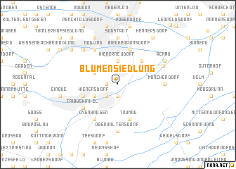 map of Blumensiedlung