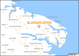 map of Blundon Corner