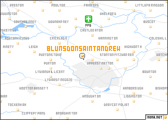 map of Blunsdon Saint Andrew