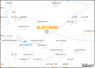 map of Bluntisham