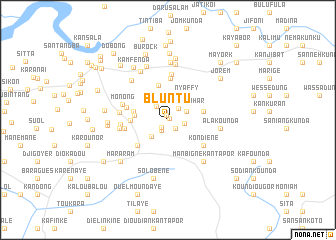 map of Bluntu