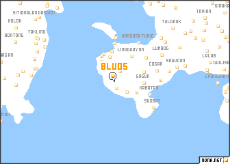 map of Blu-os