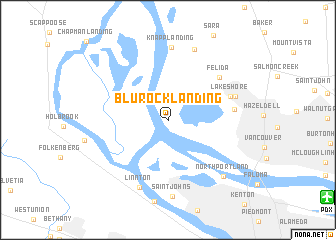 map of Blurock Landing