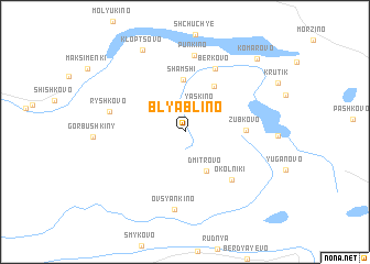 map of Blyablino