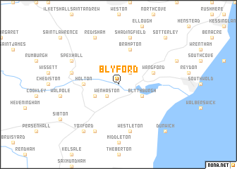 map of Blyford