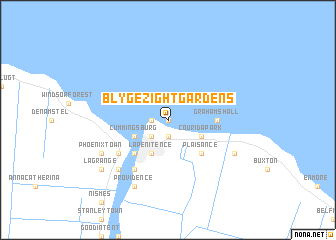map of Blygezight Gardens