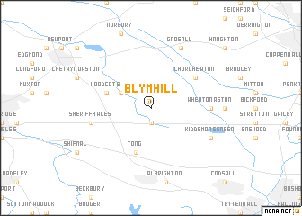 map of Blymhill