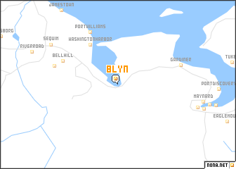 map of Blyn