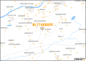 map of Blytheburn