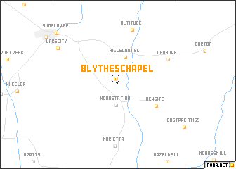 map of Blythes Chapel