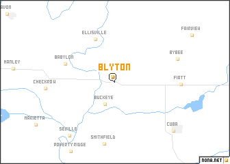 map of Blyton