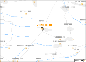 map of Blyumentalʼ