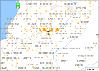 map of Bnémchîne