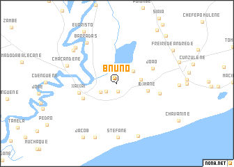 map of B. Nuno