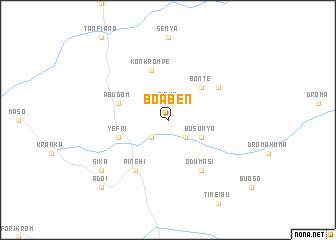 map of Boaben