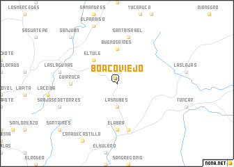 map of Boaco Viejo