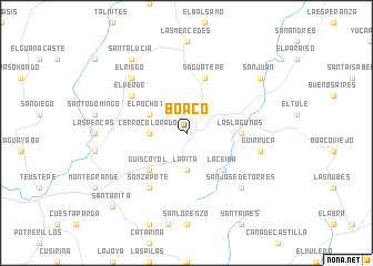 map of Boaco