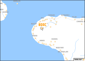 map of Boac