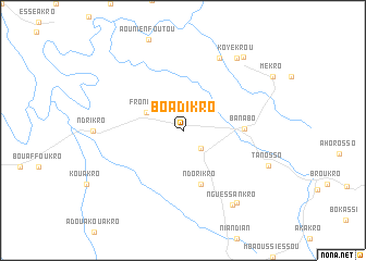 map of Boadikro