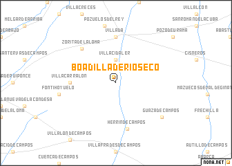 map of Boadilla de Ríoseco