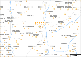 map of Boadou