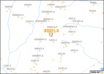 map of Boafla