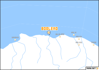 map of Boalemo
