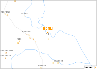 map of Boali