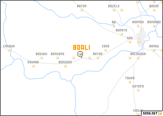 map of Boali