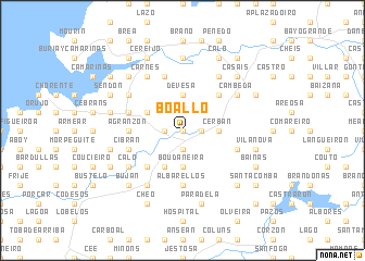 map of Boallo