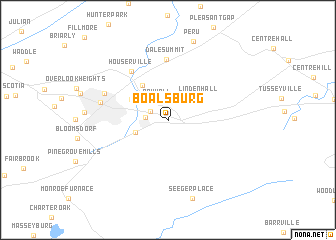 map of Boalsburg
