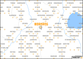 map of Boamang