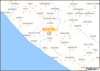 map of Boanbli