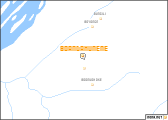 map of Boanda-Munene