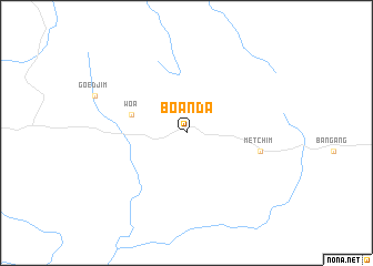 map of Boanda