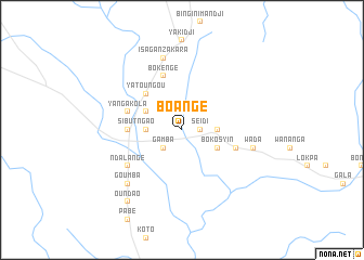 map of Boangé