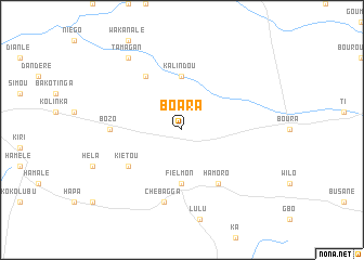 map of Boara