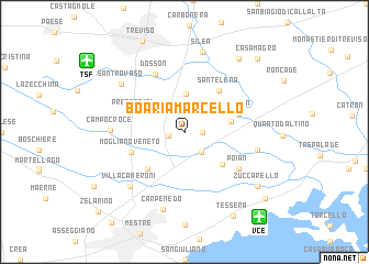 map of Boaria Marcello