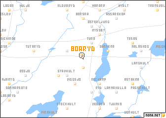 map of Boaryd