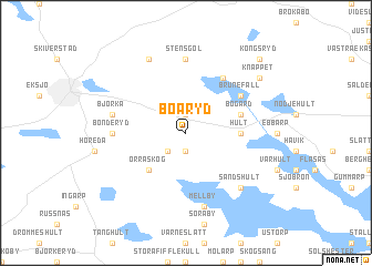 map of Boaryd