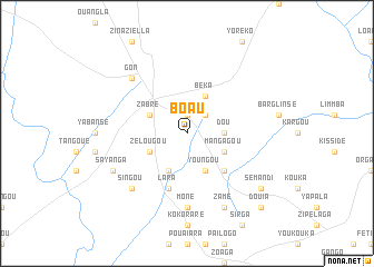 map of Boau