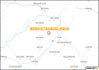 map of Boa Vista da Malhada