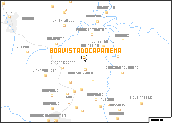 map of Bóa Vista do Capanema